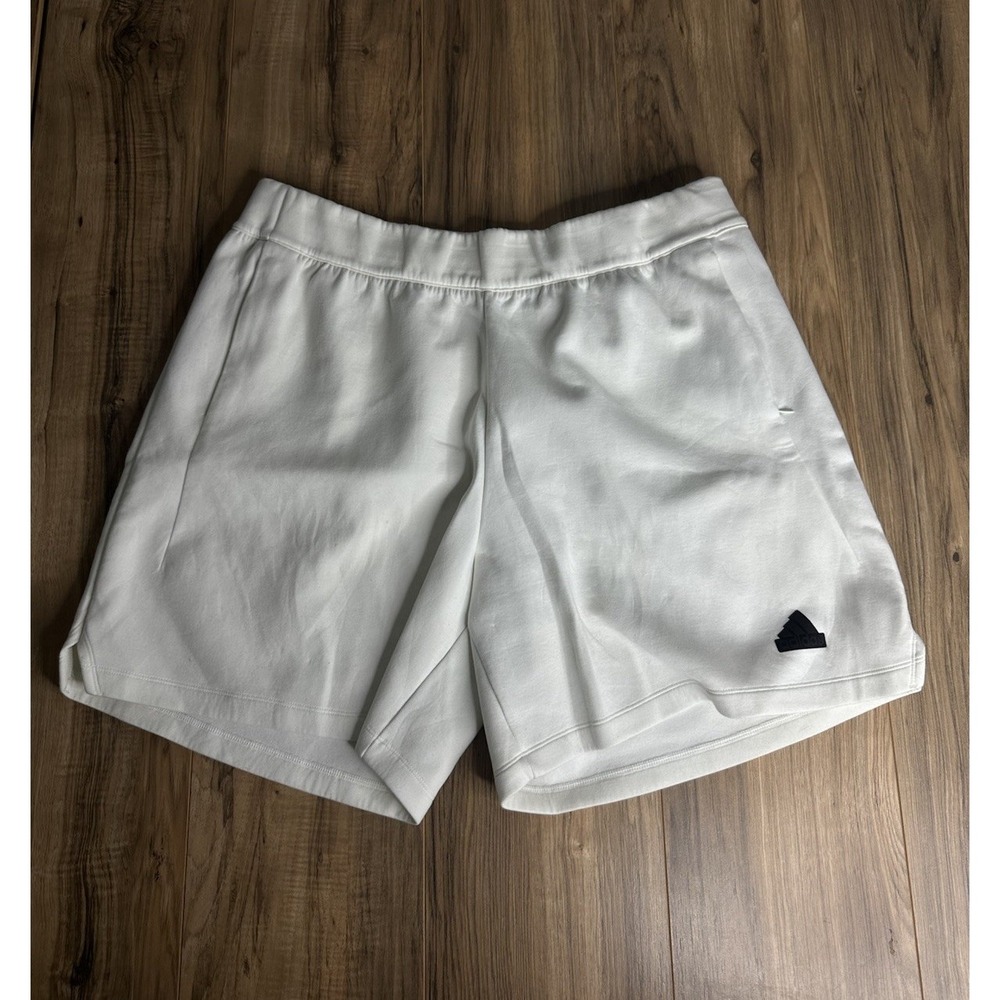 Adidas Men's XL Sweat Shorts White Zero Negative Energy Drawstring